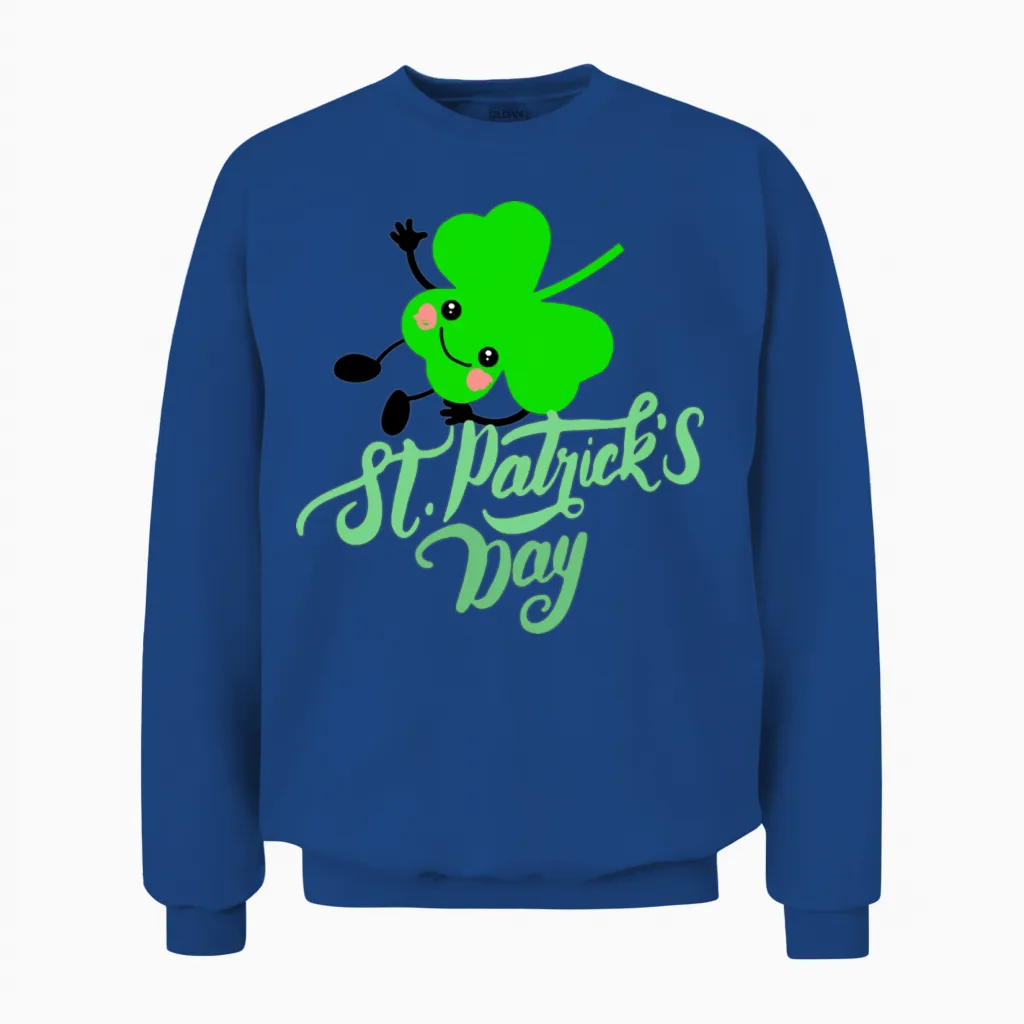 St Patrick's Day Unisex Sweatshirt in Royal