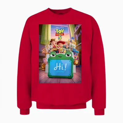 Disney and Pixar's Toy Story 5 Lilypad Hi Let's Play Unisex Sweatshirt - Red