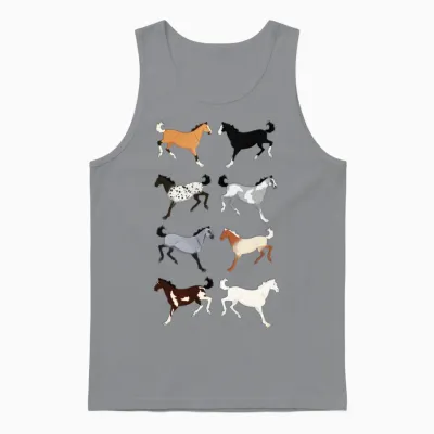 Horse Breeds Unisex Tank Top - Sport Grey