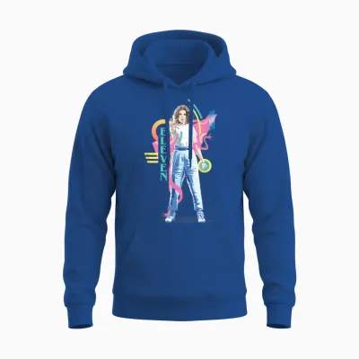 Stranger Things Vintage Retro Eleven Superpowered 80's Icon Unisex Hoodie - Royal