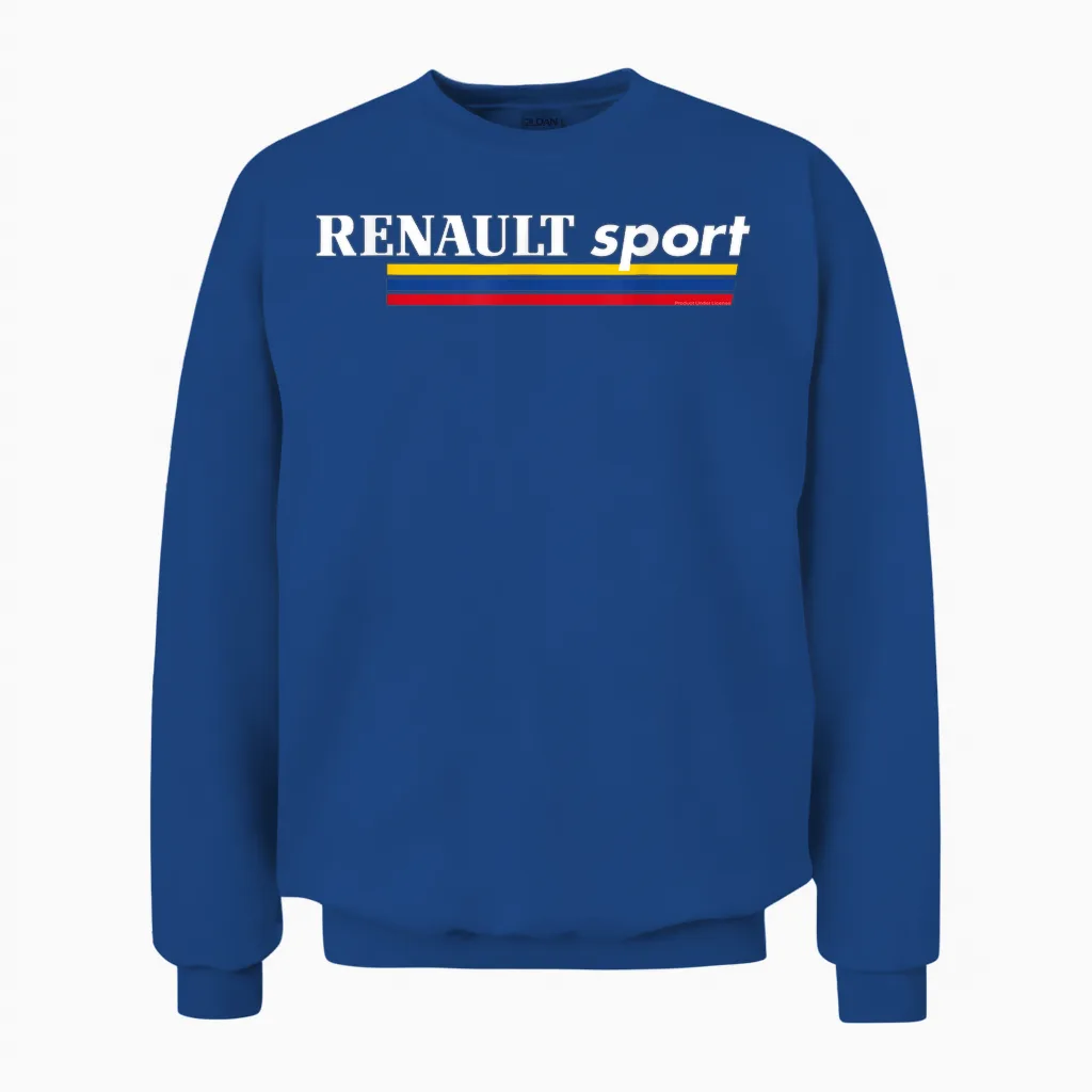 Renault Sport 1980s Retro Car Logo Unisex Sweatshirt in Royal