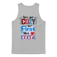Cozy Winter Hot Cocoa Unisex Tank Top - Ash – 1
