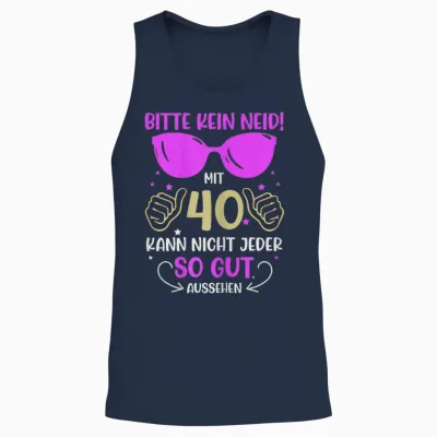 Bitte Kein Enid 40 Jahre 40th Birthday Unisex Tank Top - Navy