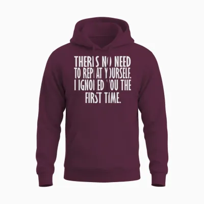 Funny T Unisex Hoodie - Maroon