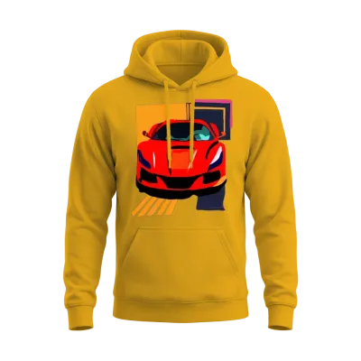 Art Rides Unisex Hoodie - Gold