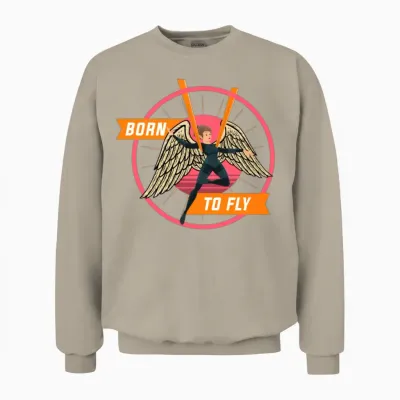 Aerial Dance, Aerial Dance Aerial Silks, Aerialist Unisex Sweatshirt - Sand