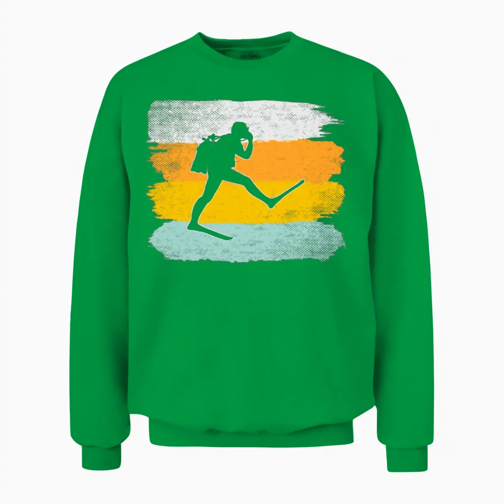 Dive Retro Unisex Sweatshirt in Irish Green