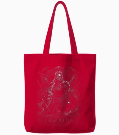 Légende De La Guerrière Viking Nordique Lagertha Viking Shieldmaidens Tote Bags - Red
