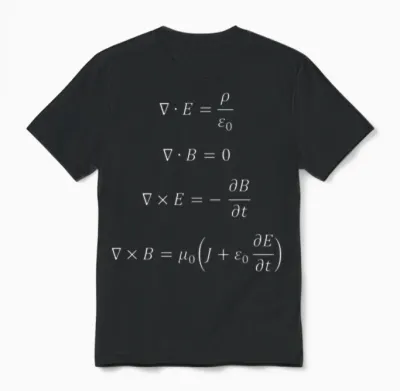 Maxwell's Equations Unisex T-Shirt - Black