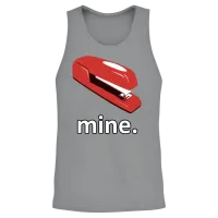 The Office Space Stapler - Mine Unisex Tank Top - Sport Grey – 2