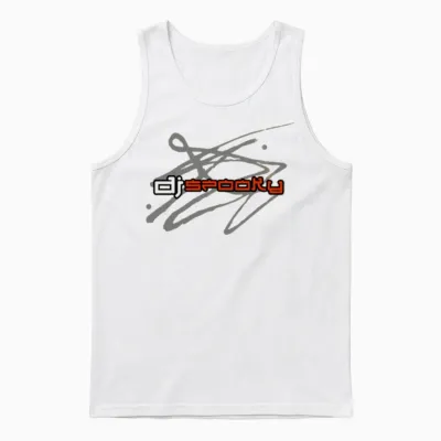 Dj Spooky Unisex Tank Top - White