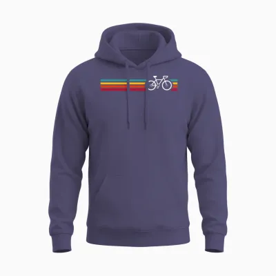 Bicycle Retro Unisex Hoodie - Heather Sport Dark Navy