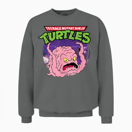 Mademark X Teenage Mutant Ninja Turtles - Original Teenage Mutant Ninja Turtles Krang Alien Creation Unisex Sweatshirt - Graphite Heather