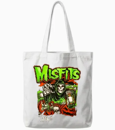 The Misfits Tote Bags - White