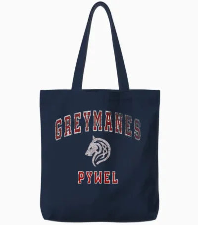 Distressed Greymanes Crimson Desert Pywel Funny Design Tote Bags - Navy