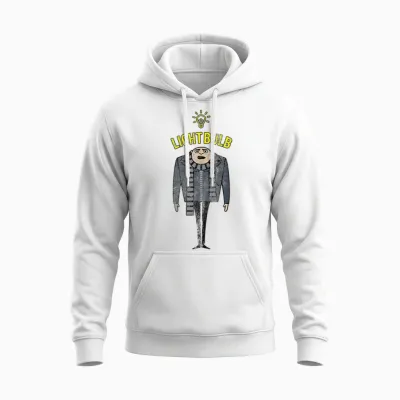 Despicable Me, Portrait of the Bulb T-Shirt, White, S Unisex Hoodie - White