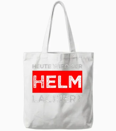 T-Shirt with German Text "tag Wird Der, Black Tote Bags - White