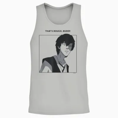 Avatar: the Last Airbender That's Rough Buddy Zuko Portrait Unisex Tank Top - Ash