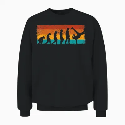 B-Boying Break Dance Evolution Breakdancing Tanzen Musik Unisex Sweatshirt - Black