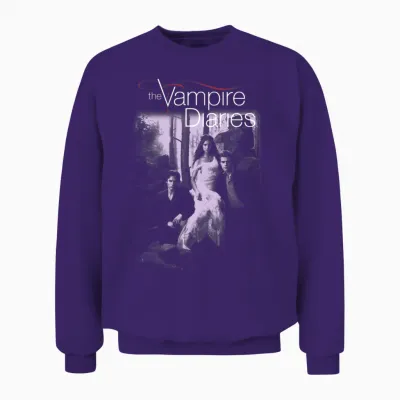 The Vampire Diaries Manche Longue Unisex Sweatshirt - Purple