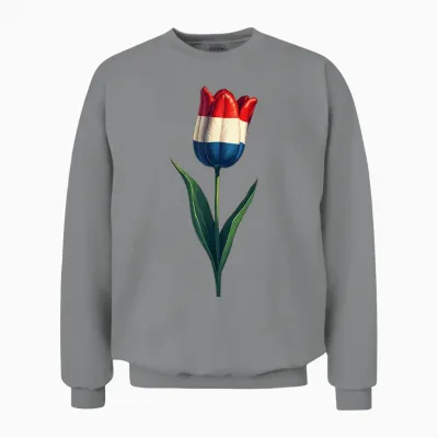 Koningsdag Niederlande 2025 Krone Lustiger Königstag Amsterdam Unisex Sweatshirt - Sport Grey
