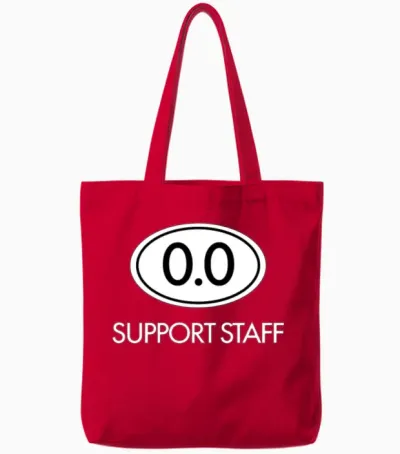 Marathon 0.0 Circle No Thanks Funny Support Staff Tote Bags - Red