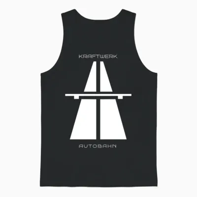 Kraftwerk Autobahn Retro Techno Unisex Tank Top - Black