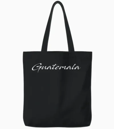 Guatemala Tote Bags - Black