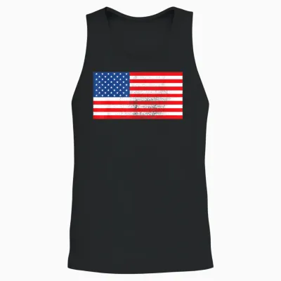 Drapeau Américain Patriotique Des états-Unis Pour Hommes, Femmes, Enfants, Garçons Et Filles Unisex Tank Top - Black