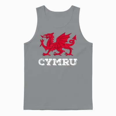 Wales 'cymru' Walisischer Drache Stolz Te Be Welsh Unisex Tank Top - Sport Grey