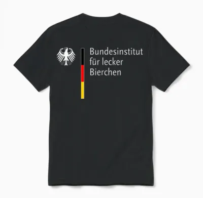 German Federal Institute for Delicious Beer T-Shirt, Black Unisex T-Shirt - Black
