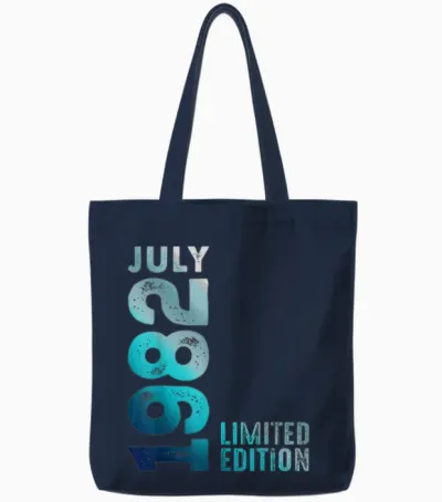 Juillet 1982 Année 1982 Vintage 1982 Rétro 1982 édition Limitée Tote Bags - Navy