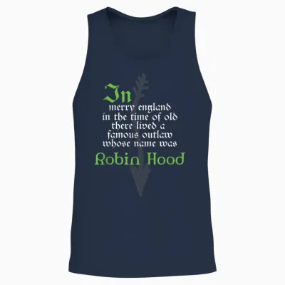 Robin Hood T-Shirt Für Buchliebhaber Und Literaturfans Unisex Tank Top - Navy