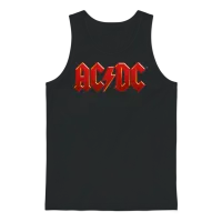 Ac/dc Classic Logo with Lightning Bolt Unisex Tank Top - Black – 1