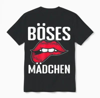 Gothic Sarkasmus Unartig Zicke Prizessin Böses Mädchen Unisex T-Shirt - Black