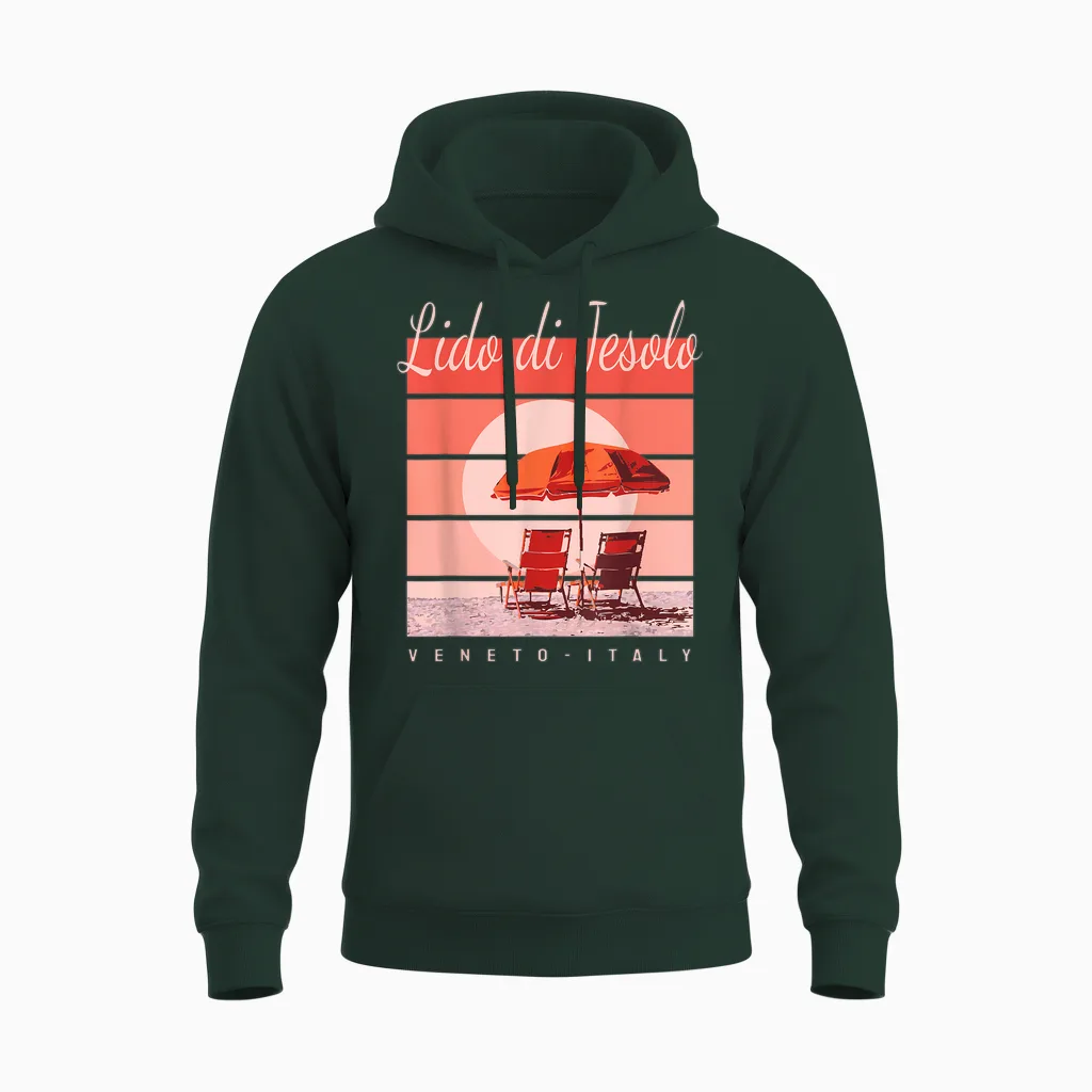 Urlaub in Lido Di Jesolo Venedig Italien Unisex Hoodie in Forest
