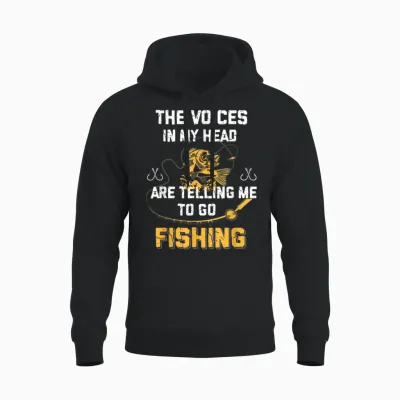 Fishing Gifts Funny Fisherman Unisex Hoodie - Black
