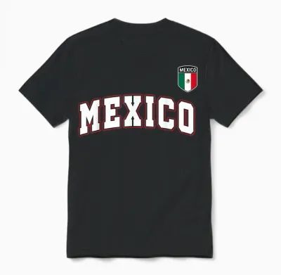 Mexico Flag Mexican Pride Unisex T-Shirt - Black