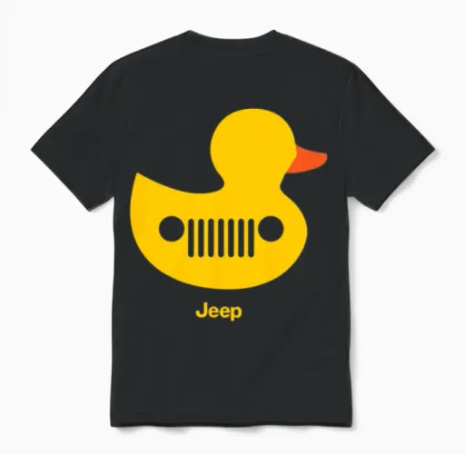 Duck Duck Jeep Grille Unisex T-Shirt in Black