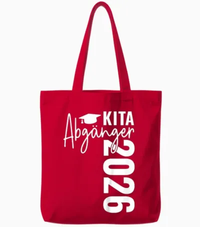 Kita Abgänger 2026 Schulkind Einschulung Schulanfang Schule Tote Bags - Red