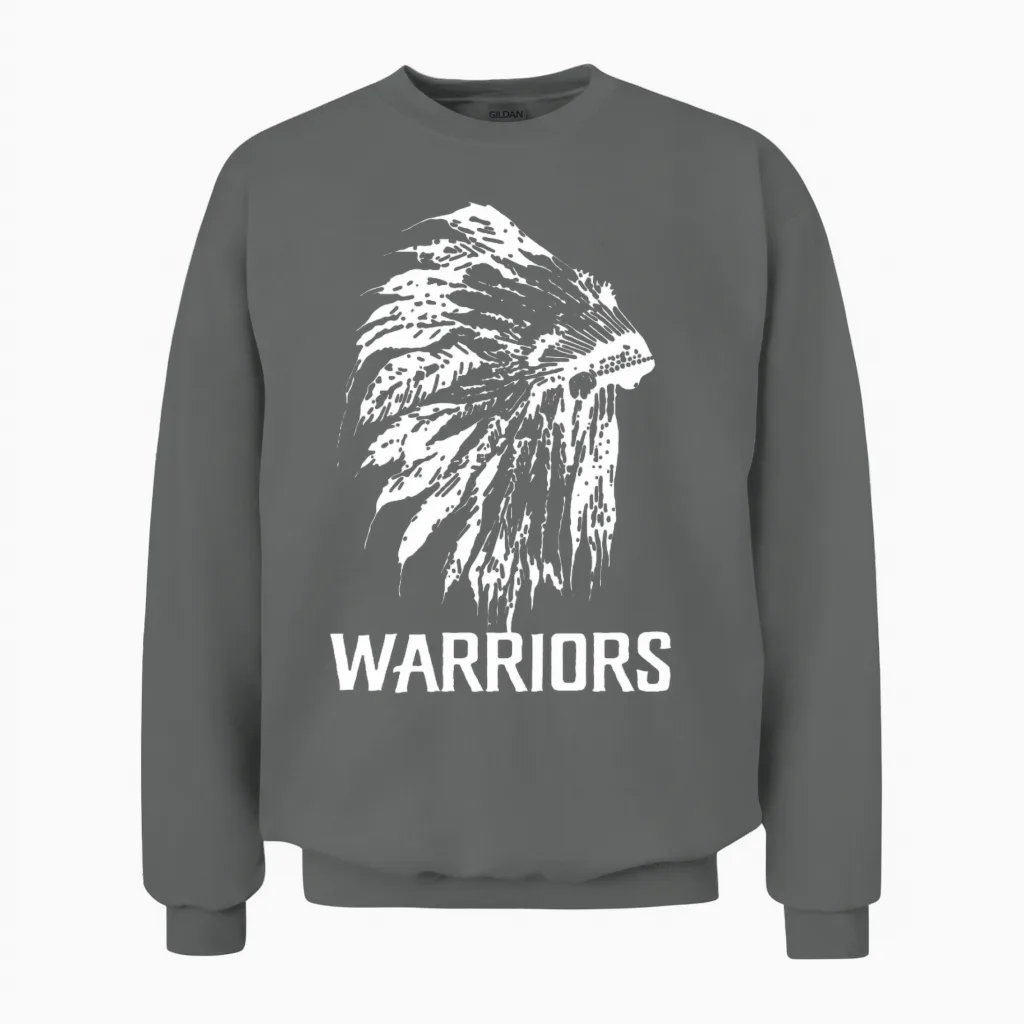 Native Warriors Awareness Gift Unisex Sweatshirt in Graphite Heather