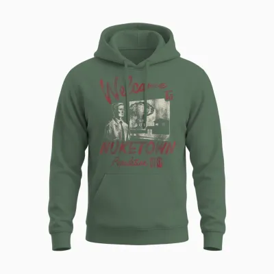 Call of Duty Welcome to Nuketown Population 00 Video Game Unisex Hoodie - Military Green