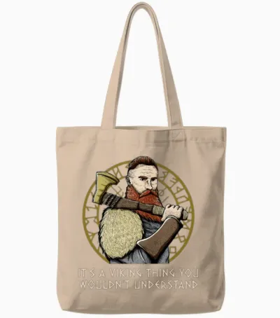 Its a Valhalla Thing Funny Norwegian Humor Norway Tote Bags - Natural