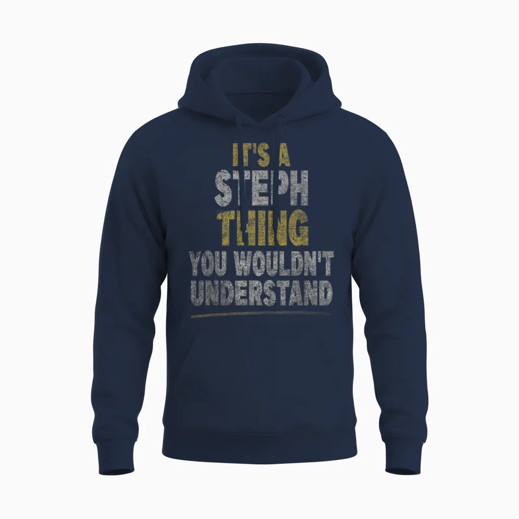 C'est Un Truc De Steph (vous Ne Comprendriez Pas) Stephanie Steph Unisex Hoodie in Navy