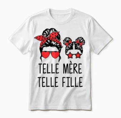 Telle Mère Telle Fille, Maman Bonne Fête Des Mères Unisex T-Shirt - White