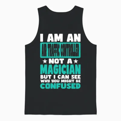 Air Traffic Controller Unisex Tank Top - Black
