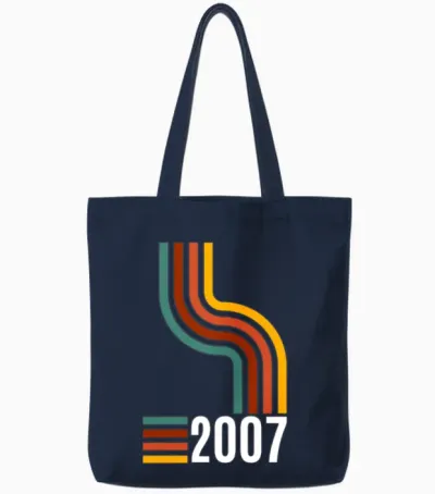 Limited Edition 2007 18th Birthday Present Tote Bags - Navy