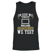 Quality Assurance Qa Engineering Code Testing Unisex Tank Top - Black – 2