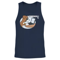 Who Is a Good Dog Boxer Dog — Lovers Gift Unisex Tank Top - Navy – 2