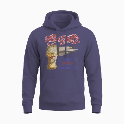 Aerosmith Exclusive to Amazon - Get a Grip Tour 1994 T-Shirt, Black Unisex Hoodie - Heather Sport Dark Navy